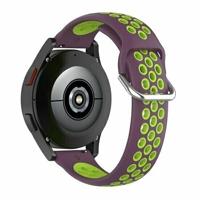 By Qubix - Siliconen sportbandje met gesp - Paars + groen - Compatible met Xiaomi Redmi Watch 5 Active/Redmi Watch 5 Lite - Compatible Xiaomi bandje - thumbnail