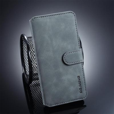 Dg. MING retro olie kant horizontale Flip beschermende case voor Huawei P30 met houder & kaartsleuven & portemonnee (grijs)