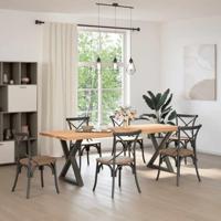 Eettafelpoten 2 st 70x(72-73,3) cm staal antraciet - thumbnail