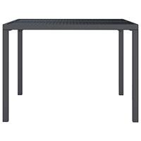 Tuintafel 100x100x72 cm staal antracietkleurig - thumbnail