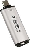 Transcend ts1tesd300s esd300s external ssd, 1 tb, usb type-c, 10 gbps, 1050/ 950 mb/s, silver - thumbnail