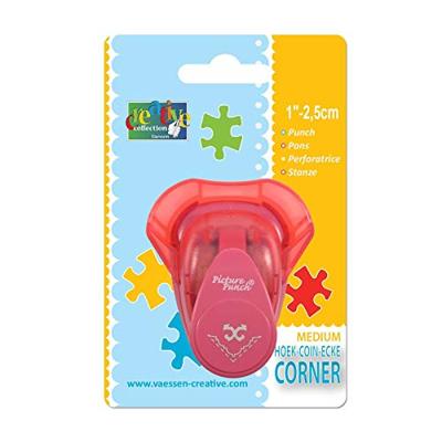 Vaessen Creative • hoekpons krul met sierrand