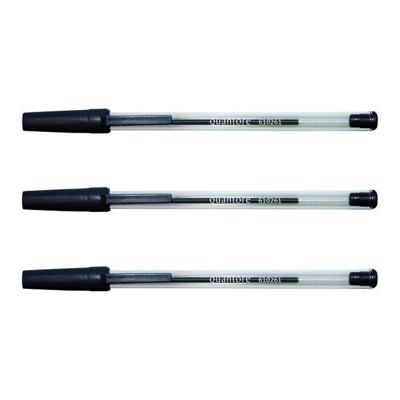 50x Quantore balpen met dop zwart medium 50x Quantore balpen met dop zwart medium