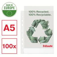 Esselte geperforeerde showtas, 100 % gerecycleerd, ft A5, 70 micron, doos van 100 stuks - thumbnail