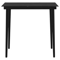 5-delige Tuinset met kussens zwart - thumbnail