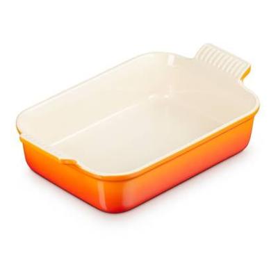 LE CREUSET - Aardewerk - Ovenschaal 26cm 2,40l Oranjerood LE CREUSET - Aardewerk - Ovenschaal 26cm 2,40l Oranjerood