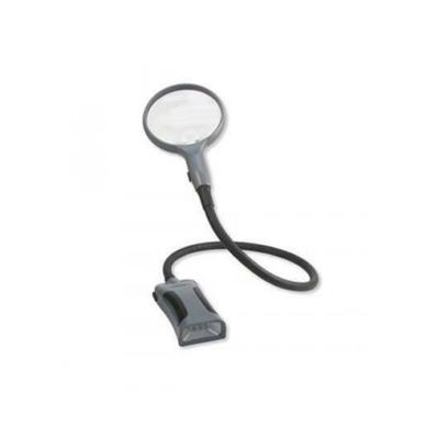 Digiphot 2.5x loep met zwanenhals & LED 5x spot
