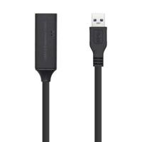 AISENS - A105-0408 - Verlengkabel USB 3.0 met verlenging en lim, type A/M-A/H, zwart, 10 m - thumbnail
