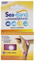Sea Band Kind Anti-misselijkheid Armband Roze 2 Stuks - thumbnail