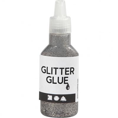 Creativ Company Glitterlijm zilver, 25ml