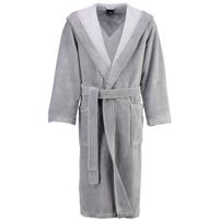 Cawö Cawö Heren Badjas met Capuchon 801 - Graphit 46/48 - thumbnail