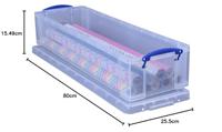 Really Useful Box opbergdoos 22 liter, transparant - thumbnail