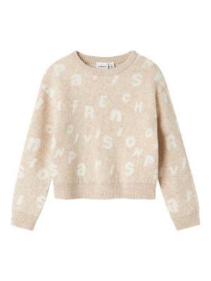 Name it winter sweater meisjes - beige - regular fit, gebreid - NkfOline