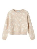 Name it winter sweater meisjes - beige - regular fit, gebreid - NkfOline - thumbnail