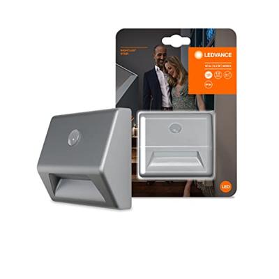 LEDVANCE NIGHTLUX® Stair L 4058075260757 LED-nachtlamp met bewegingsmelder Rechthoekig LED Neutraalwit Zilver