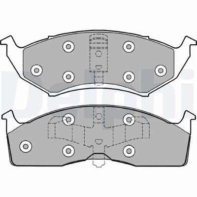 Remblokkenset, schijfrem LP1166 Remblokkenset, schijfrem LP1166
