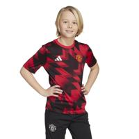 adidas Manchester United Pre-Match Trainingsshirt 2025-2026 Kids Rood Zwart Wit - thumbnail