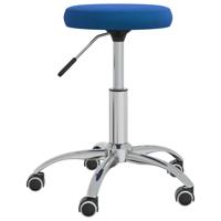 VidaXL Massagekruk fluweel blauw - thumbnail