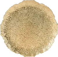 Onderbord Organisch Goud Ø33cm - thumbnail