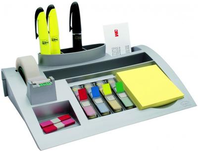 Post-it Desk Organizer C50 7000062207 Tafelorganizer Zilver (metallic) Aantal vakken: 7 Post-it Desk Organizer C50 7000062207 Tafelorganizer Zilver (metallic) Aantal vakken: 7