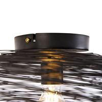 QAZQA Design plafondlamp zwart ovaal - Sarella - thumbnail