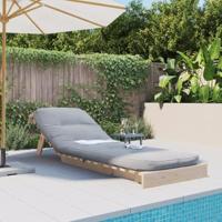 Futon slaapbank met matras 70x206x11 cm massief grenenhout - thumbnail