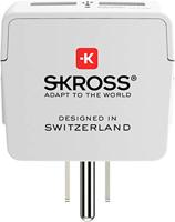 SKROSS | 1.500281 | Europe to USA USB | Reisadapter Europa naar VS, 2 USB 5V/2.4 A - Voltage en Power 100V - 1500 W/250 V - 3750 W - Bescherming tegen elektrische schokken - thumbnail