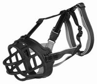 TRIXIE MUILKORF MUZZLE FLEX SILICONE ZWART S 20X20 CM - thumbnail