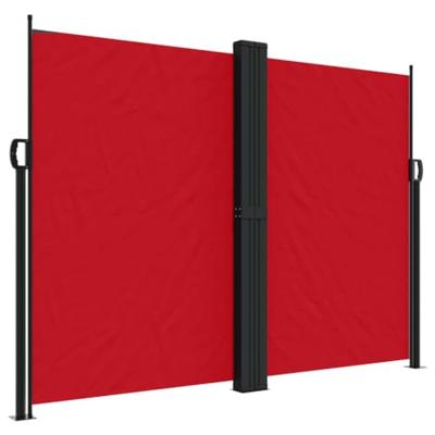 Windscherm uittrekbaar 180x1000 cm rood - thumbnail