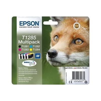 Epson inktcartridge T1285, 140-225 pagina's, OEM C13T12854012, 4 kleuren Epson inktcartridge T1285, 140-225 pagina's, OEM C13T12854012, 4 kleuren