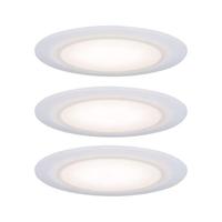 Paulmann LED-inbouwlamp voor badkamer Set van 3 stuks 15 W Satijn, Wit - thumbnail