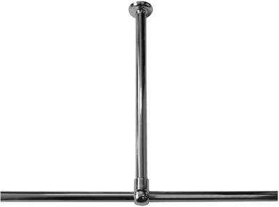 Plafondsteun Seallux ten behoeve van douche hoekstang 60 cm chroom