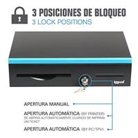 Kassa lade iggual IRON-30B Zwart Zwart/Blauw - thumbnail