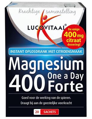 Lucovitaal Magnesium Poeder Forte 400mg Sachets Lucovitaal Magnesium Poeder Forte 400mg Sachets