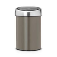 Brabantia touch bin wandafvalemmer 3 liter platinum - thumbnail