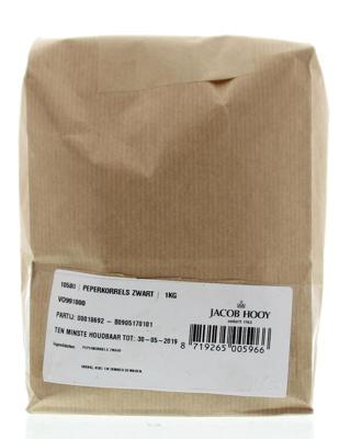 Jacob Hooy Peperkorrels zwart 1 Kilogram Jacob Hooy Peperkorrels zwart 1 Kilogram