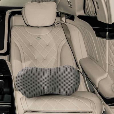 VidaXL Rugkussen met kussen grijs 47,5 x 23 x 12 cm 4d mesh