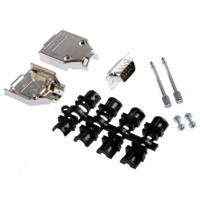 MH Connectors MHDTPK9-DB9P-K D-sub male connectorset 180 ° Aantal polen: 9 Soldeerkelk 1 stuk(s) - thumbnail