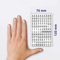 Avery AV-3720 Letteretiket 2 Vel Zwart 10 Setjes met 2 Vel - thumbnail