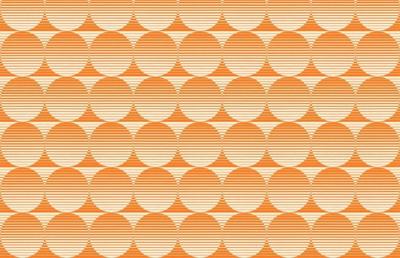 Noordwand Seventies Retrobehang met cirkelprint - S710c9