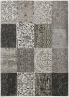 Louis de Poortere - 8101 Vintage Patchwork Black & White - 280x360 cm Vloerkleed - thumbnail