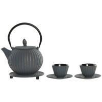 Theepot Home ESPRIT Turkoois Roestvrij staal Ijzer 850 ml - thumbnail