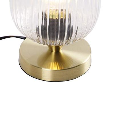 QAZQA Art deco tafellamp messing - Banci