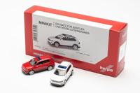 Herpa 013109-002 H0 Auto Volkswagen Tiguan met waarschuwingsbalk, rood en wit - thumbnail