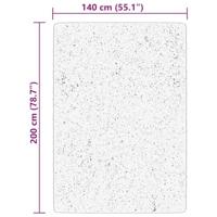 Vloerkleed laagpolig zacht en wasbaar 140x200 cm rood - thumbnail