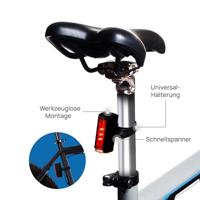 FISCHER FAHRRAD PLUS 110 + TWIN STOP Fietsverlichtingsset LED Zwart - thumbnail