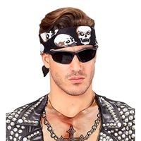 Piraten zakdoek bandana doodskop - thumbnail