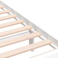 Bedframe massief hout wit 90x190 cm - thumbnail