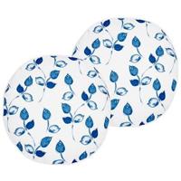 Beliani - TORBORA - Sierkussen set van 2 - Blauw|Wit - Polyester - thumbnail
