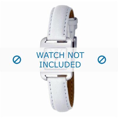 Tommy Hilfiger horlogeband TH-27-3-14-0654 - TH679300872 / 1780681 Leder Wit 12mm + wit stiksel